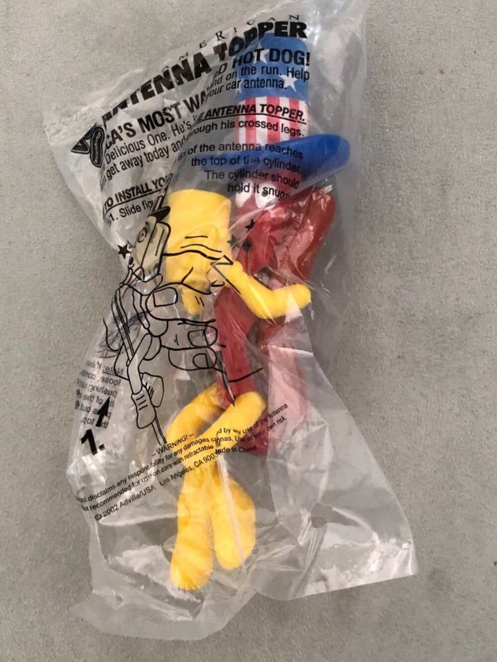 Wienerschnitzel All American Antenna Topper Americas Most Wanted Hot Dog 2002